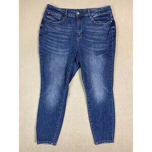 Judy‎ Blue Jeans Womens 20W Blue Bowie High Rise Tummy Control Skinny Fit Denim
